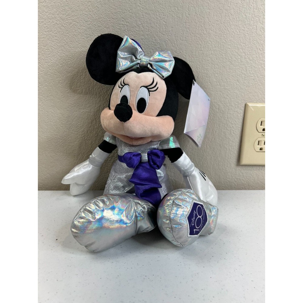 Disney 100 Years of Wonder Anniversary Minnie Mouse Stuffed Animal Plush Toy